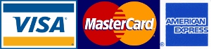 creditcards offered (Amex, MC, Visa)
