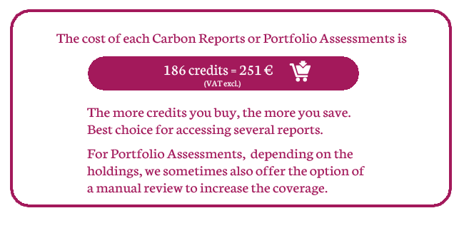 Carbon Report and Assessments, Price
